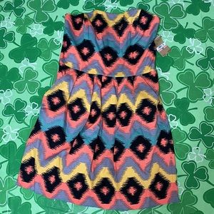 NWT RACHEL Rachel Roy Multi-Color Dress Size 10